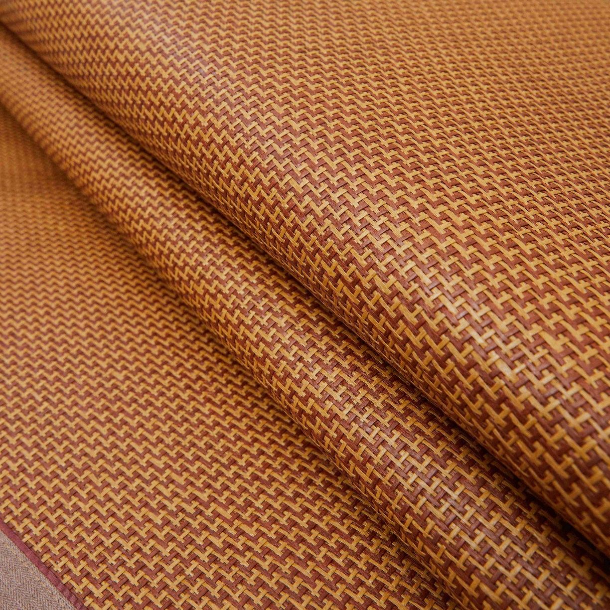 91家纺网 家纺一手货源 找家纺 席匠 2026新款小熊藤席凉席席子 步步高