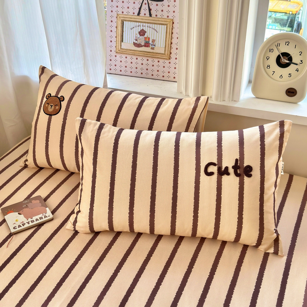 91家纺网 家纺一手货源 找家纺 沐棉家居 2026新款毛巾绣老粗布全棉纯棉床笠单品床笠单件 洗澡巴拉