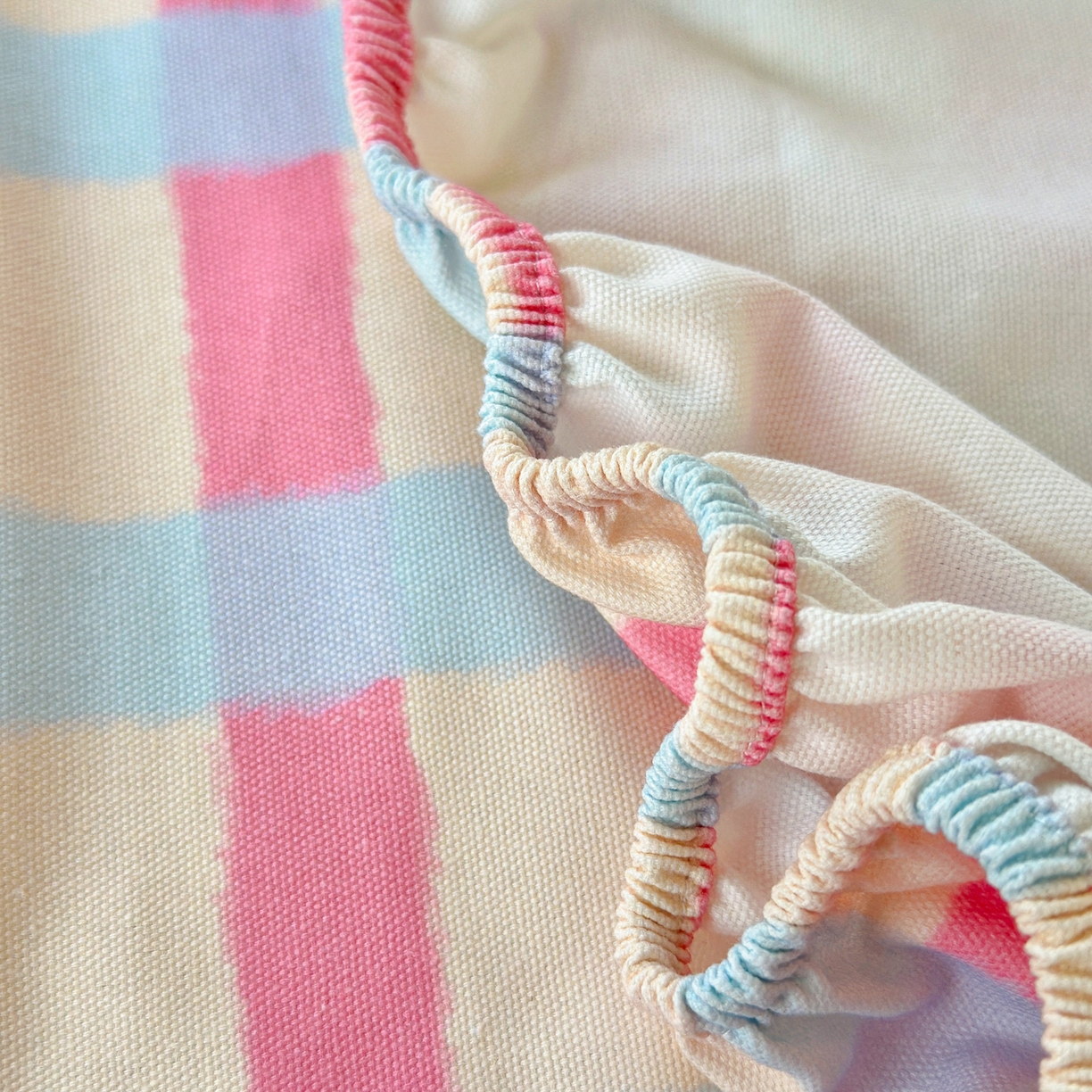 91家纺网 家纺一手货源 找家纺 沐棉家居 2026新款毛巾绣老粗布全棉纯棉床笠单品床笠单件 幸福狗