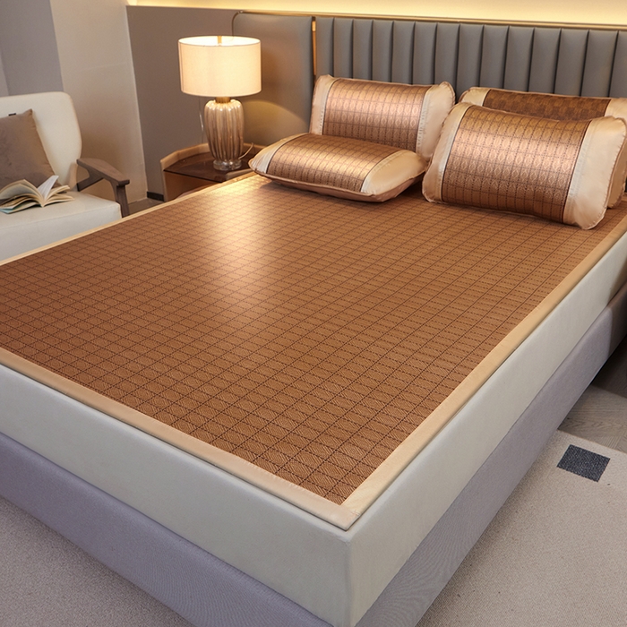 91家纺网 家纺一手货源 找家纺 席匠 2026新款直角藤席凉席席子 罗马格