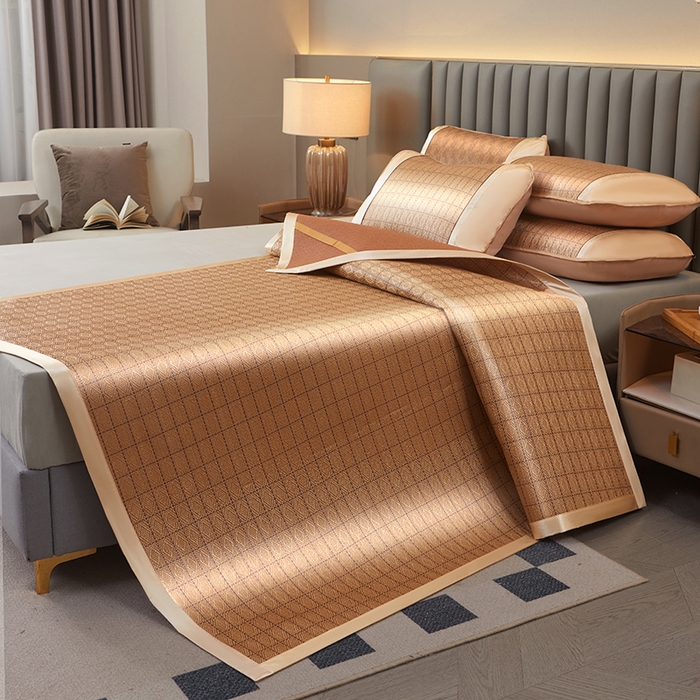 91家纺网 家纺一手货源 找家纺 席匠 2026新款直角藤席凉席席子 罗马格