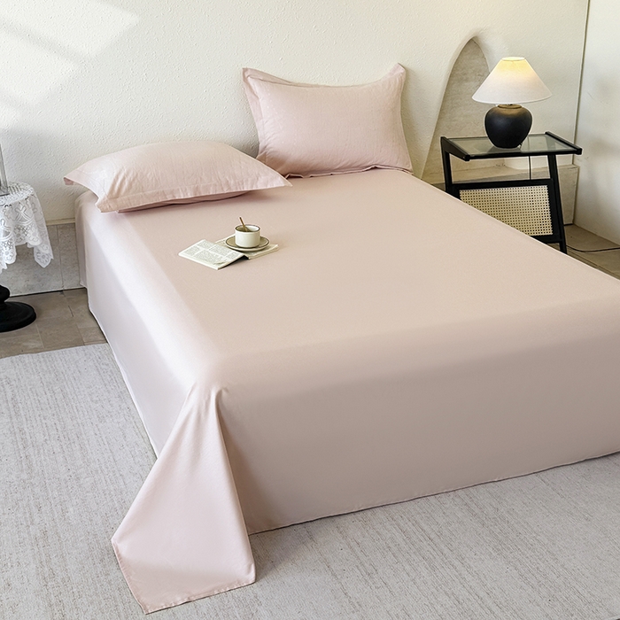 91家纺网 家纺一手货源 找家纺 玉相逢 2026新款全棉60S长绒棉立体厚织提花四件套 蝶梦-唯美粉