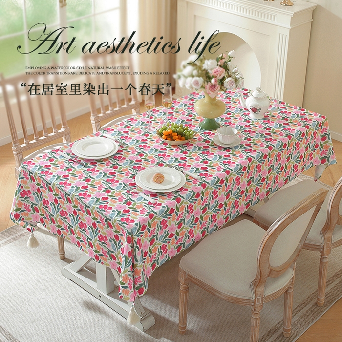 91家纺网 家纺一手货源 找家纺 （总）南通大梧纺织 2026新款美式风情春系列桌布