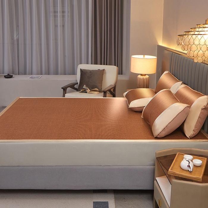 91家纺网 家纺一手货源 找家纺 席匠 2026新款直角藤席凉席席子 步步高