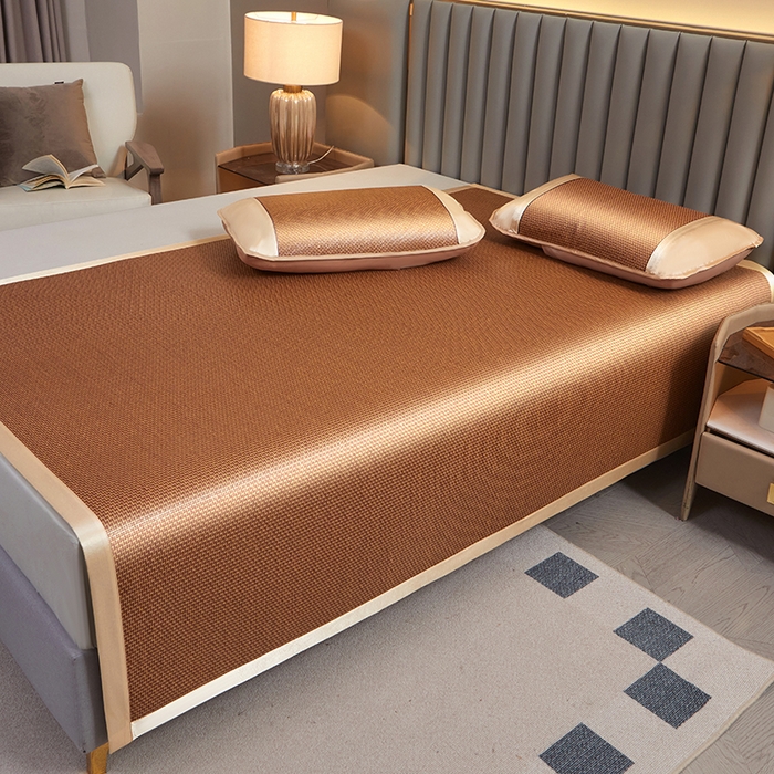 91家纺网 家纺一手货源 找家纺 席匠 2026新款直角藤席凉席席子 步步高