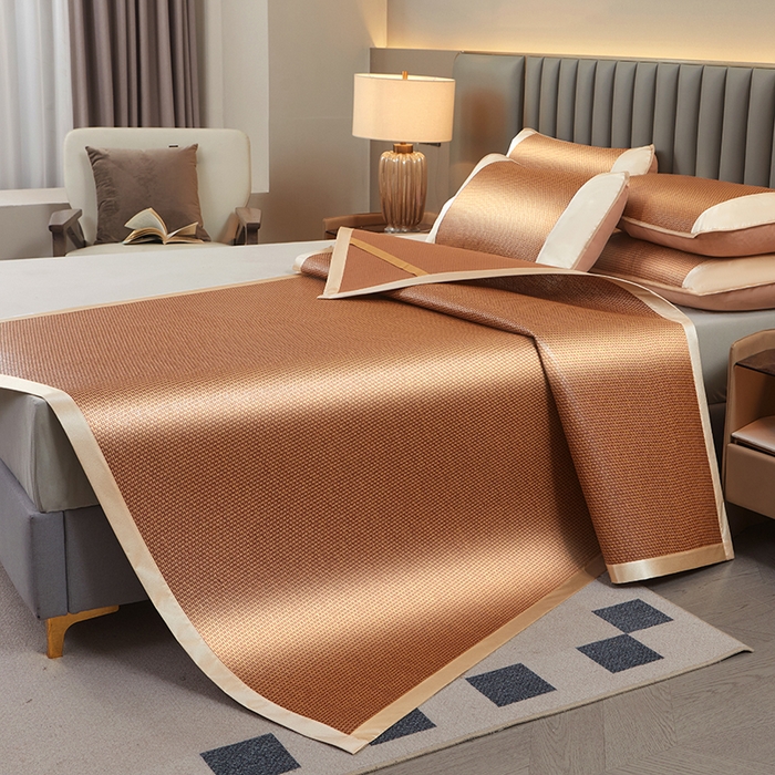 91家纺网 家纺一手货源 找家纺 席匠 2026新款直角藤席凉席席子 步步高