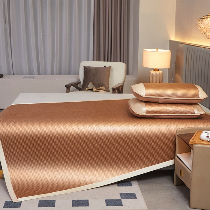 91家纺网 家纺一手货源 找家纺 席匠 2026新款直角藤席凉席席子 步步高