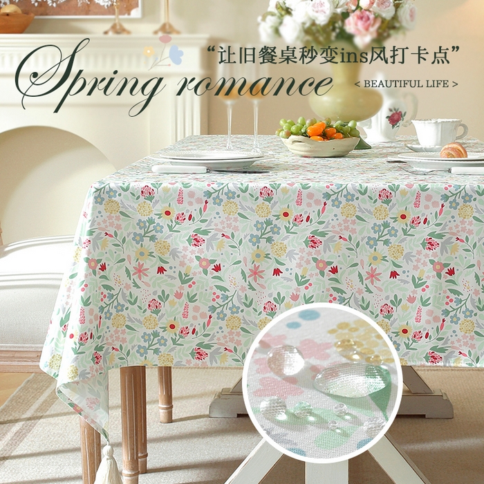 91家纺网 家纺一手货源 找家纺 南通大梧纺织 2026新款美式风情春系列桌布 黄绣球