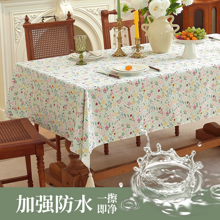 91家纺网 家纺一手货源 找家纺 南通大梧纺织 2026新款美式风情春系列桌布 黄绣球