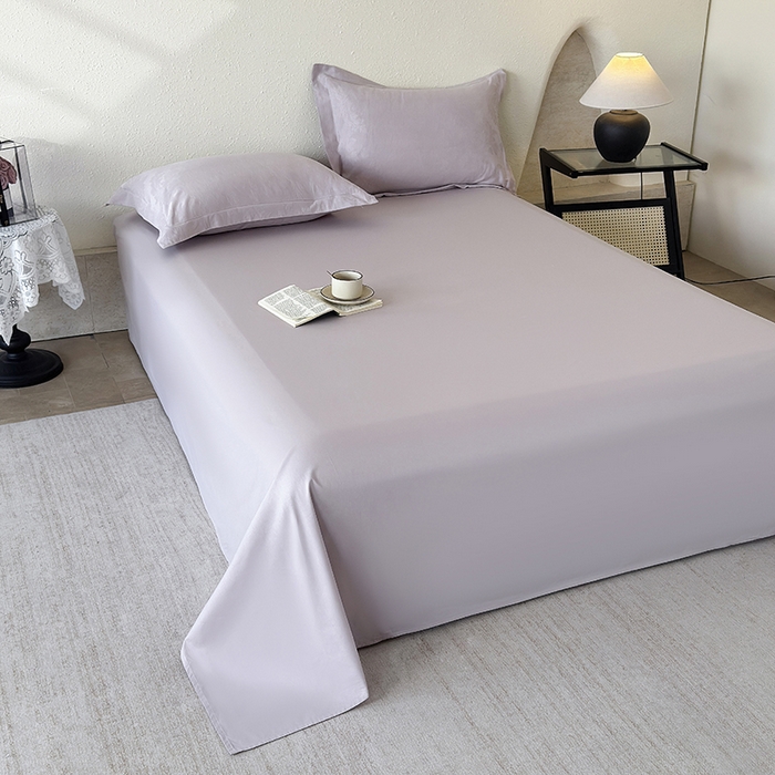 91家纺网 家纺一手货源 找家纺 玉相逢 2026新款全棉60S长绒棉立体厚织提花四件套 香草-幻影紫