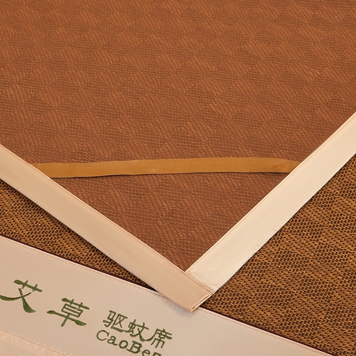91家纺网 家纺一手货源 找家纺 席匠 2026新款艾草驱蚊藤席凉席席子 经典格