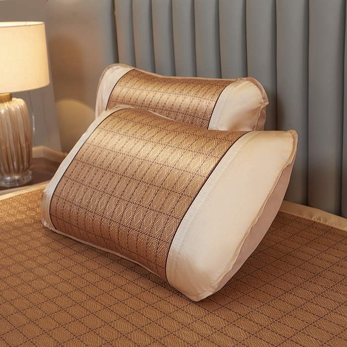 91家纺网 家纺一手货源 找家纺 席匠 2026新款艾草驱蚊藤席凉席席子 罗马格