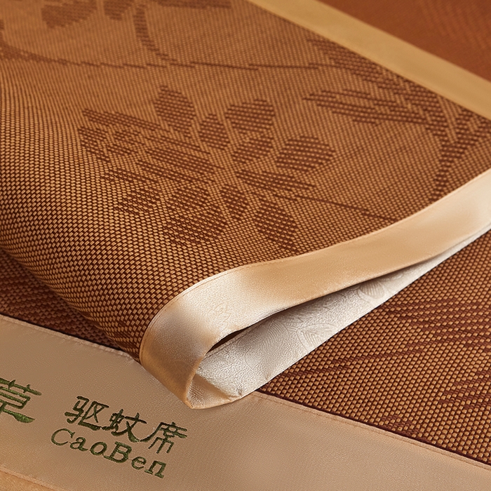 91家纺网 家纺一手货源 找家纺 席匠 2026新款艾草驱蚊藤席凉席席子 水中花