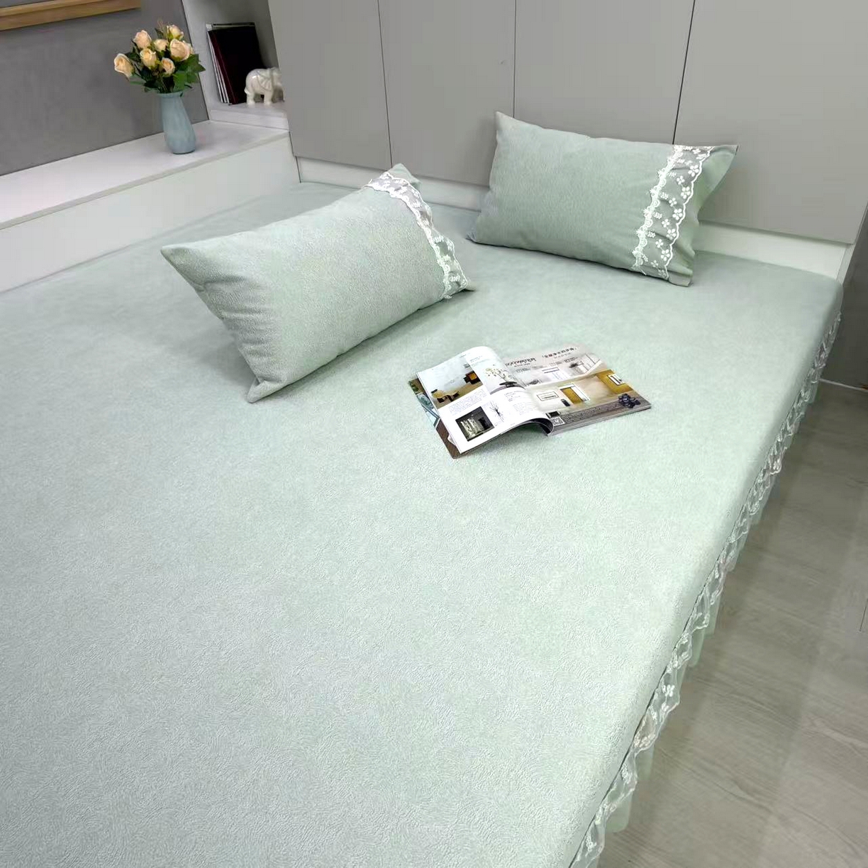 91家纺网 家纺一手货源 找家纺 （总）峻杨榻榻米床盖炕盖 2026新款定制榻榻米床盖炕盖四季通用冰纱夏梦系列