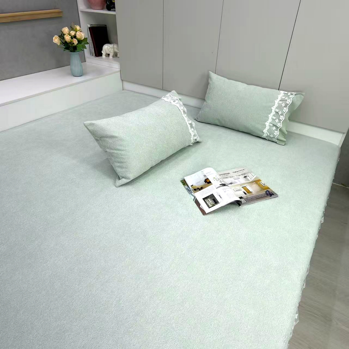 91家纺网 家纺一手货源 找家纺 （总）峻杨榻榻米床盖炕盖 2026新款定制榻榻米床盖炕盖四季通用冰纱夏梦系列