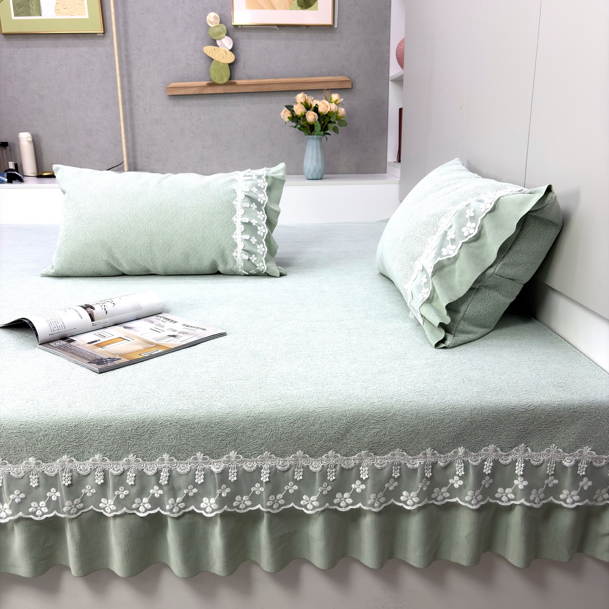 91家纺网 家纺一手货源 找家纺 （总）峻杨榻榻米床盖炕盖 2026新款定制榻榻米床盖炕盖四季通用冰纱夏梦系列