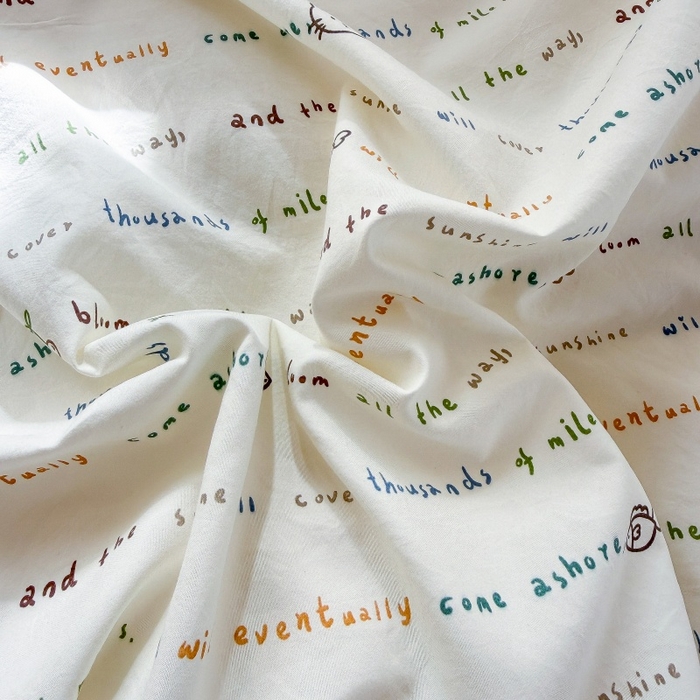 91家纺网 家纺一手货源 找家纺 鑫佳居 2026新款古法仿棉小清新印花单被套 鱼梦