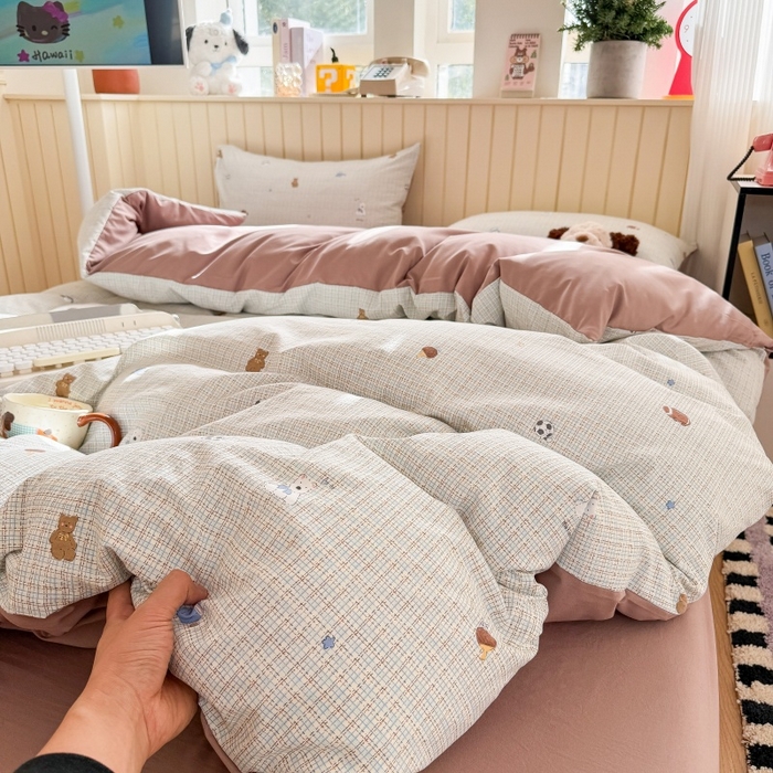 91家纺网 家纺一手货源 找家纺 鑫佳居 2026新款古法仿棉小清新印花单被套 梦之园