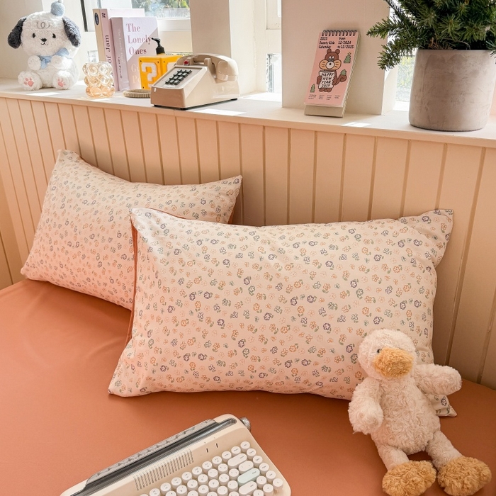 91家纺网 家纺一手货源 找家纺 鑫佳居 2026新款古法仿棉小清新印花单被套 花田