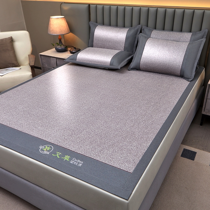 91家纺网 家纺一手货源 找家纺 席匠 2026新款双面印尼藤席凉席席子 银河灰