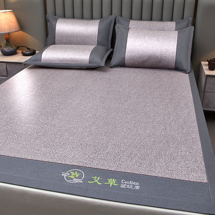 91家纺网 家纺一手货源 找家纺 席匠 2026新款双面印尼藤席凉席席子 银河灰