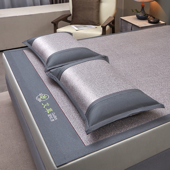 91家纺网 家纺一手货源 找家纺 席匠 2026新款双面印尼藤席凉席席子 银河灰