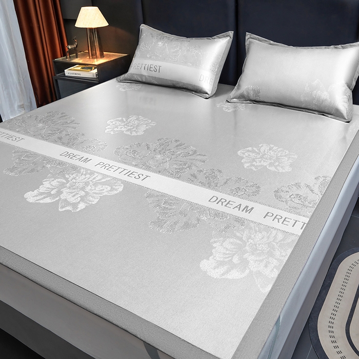 91家纺网 家纺一手货源 找家纺 （总）航途席业 2026新款星河织梦提花粗冰丝席凉席席子