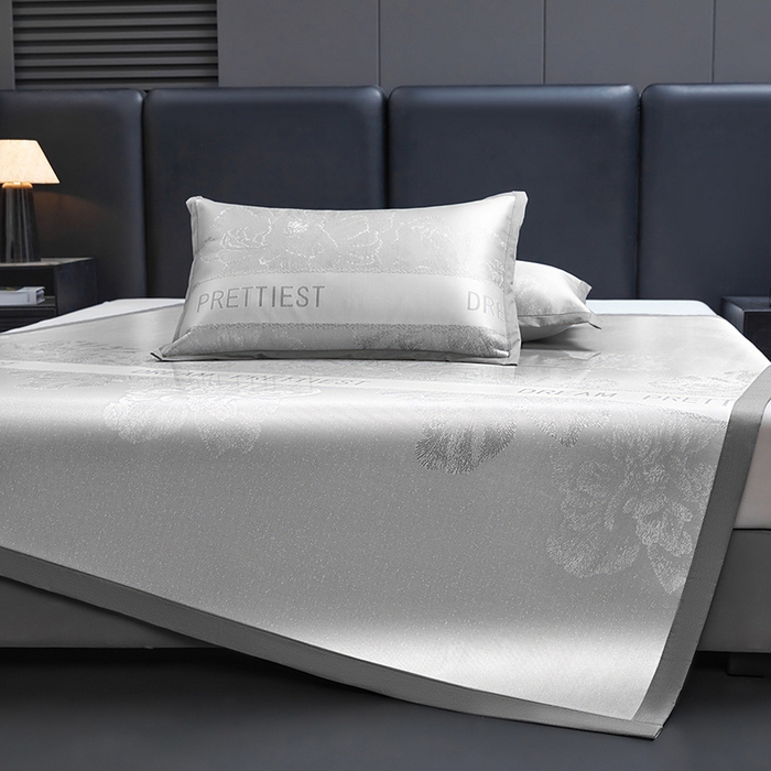 91家纺网 家纺一手货源 找家纺 （总）航途席业 2026新款星河织梦提花粗冰丝席凉席席子