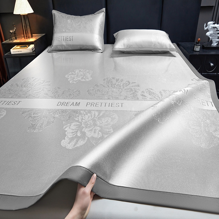 91家纺网 家纺一手货源 找家纺 （总）航途席业 2026新款星河织梦提花粗冰丝席凉席席子