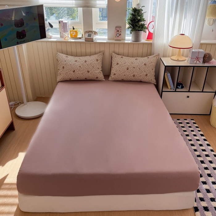 91家纺网 家纺一手货源 找家纺 （总）鑫佳居 2026新款古法仿棉小清新印花单床笠