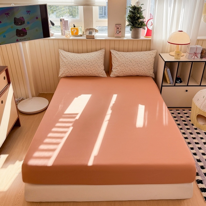 91家纺网 家纺一手货源 找家纺 （总）鑫佳居 2026新款古法仿棉小清新印花单床笠