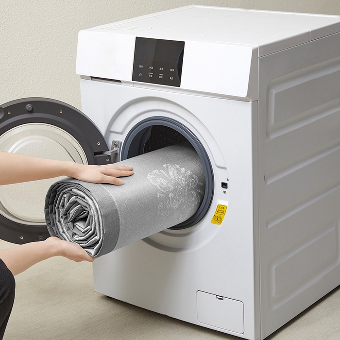 91家纺网 家纺一手货源 找家纺 航途席业 2026新款星河织梦提花粗冰丝席凉席席子 暮云灰