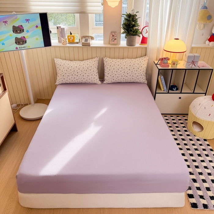 91家纺网 家纺一手货源 找家纺 （总）鑫佳居 2026新款古法仿棉小清新印花单床笠