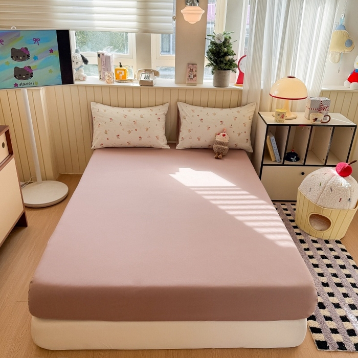 鑫佳居 2026新款古法仿棉小清新印花单床笠 星星崽