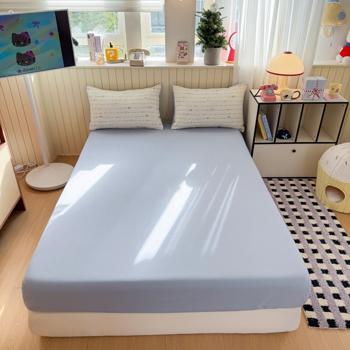 鑫佳居 2026新款古法仿棉小清新印花单床笠 鱼梦