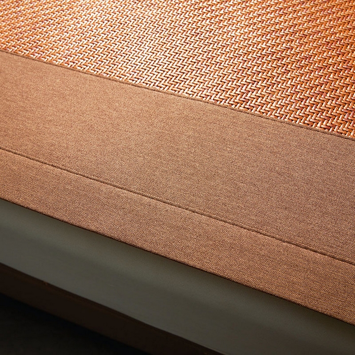 91家纺网 家纺一手货源 找家纺 （总）航途席业 2026新款山河清风印尼双面藤凉席席子