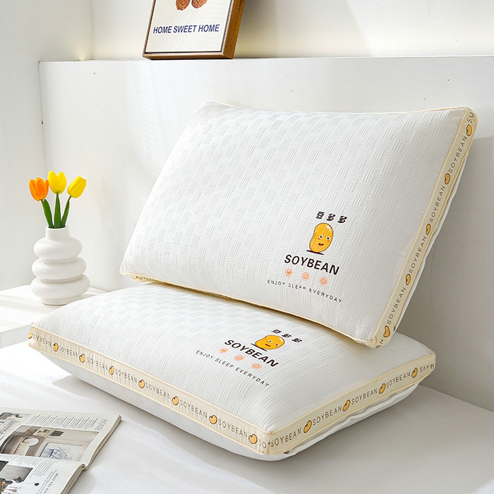 91家纺网 家纺一手货源 找家纺 永乐枕芯 2026新款豆多多立体枕枕头枕芯 豆多多立体枕白
