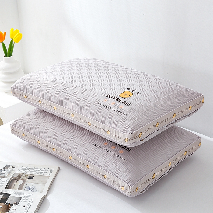 91家纺网 家纺一手货源 找家纺 永乐枕芯 2026新款豆多多立体枕枕头枕芯 豆多多立体枕灰