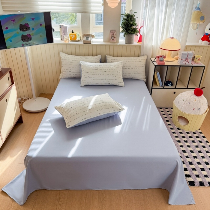 91家纺网 家纺一手货源 找家纺 （总）鑫佳居 2026新款古法仿棉小清新印花单床单