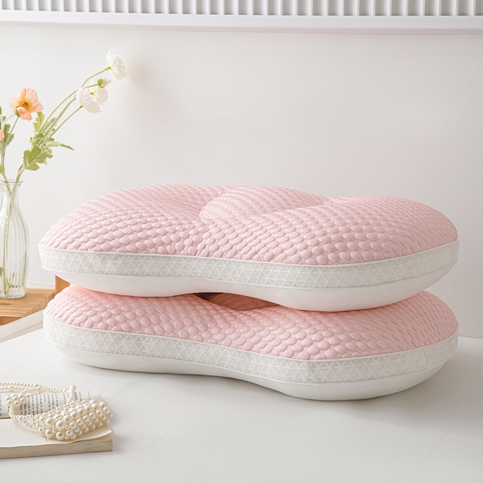 91家纺网 家纺一手货源 找家纺 永乐枕芯 2026新款凉豆豆蝶形护颈枕枕头枕芯 凉豆豆蝶形枕粉