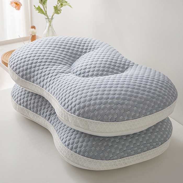 91家纺网 家纺一手货源 找家纺 永乐枕芯 2026新款凉豆豆蝶形护颈枕枕头枕芯 凉豆豆蝶形枕灰