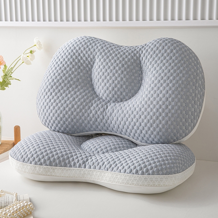 永乐枕芯 2026新款凉豆豆蝶形护颈枕枕头枕芯 凉豆豆蝶形枕灰