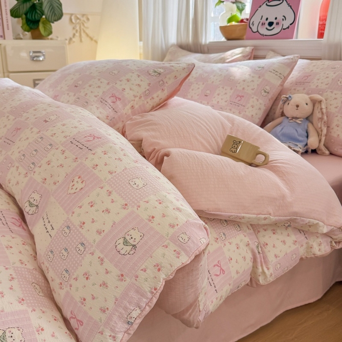 91家纺网 家纺一手货源 找家纺 （总）鑫佳居 2026新款古法仿棉小清新印花单床单