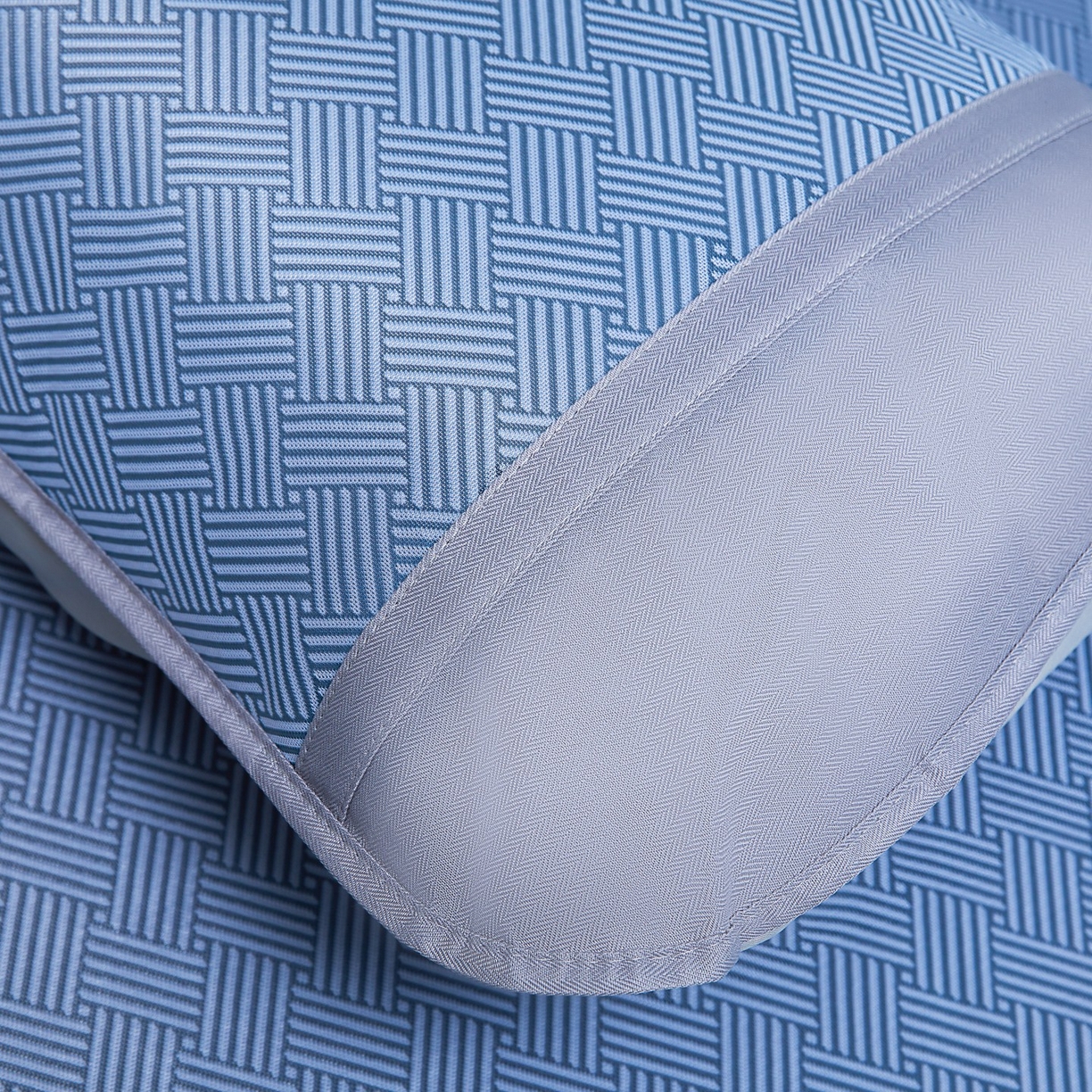 91家纺网 家纺一手货源 找家纺 席匠 2026新款粗冰丝饼干凉席席子 蓝色