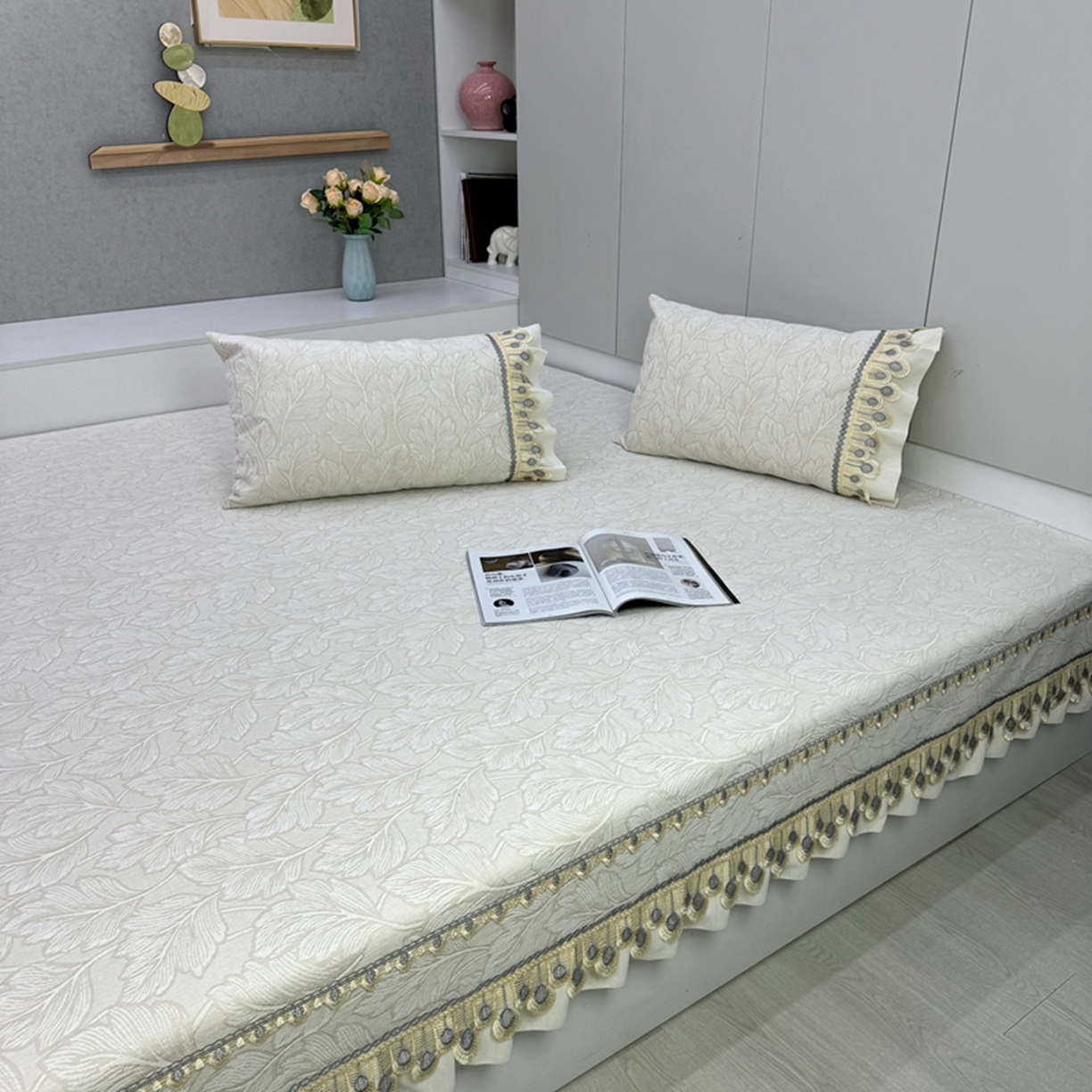 91家纺网 家纺一手货源 找家纺 （总）峻杨榻榻米床盖炕盖 暖木杨 2026新款雪尼尔榻榻米床盖柔软亲肤防滑耐磨可机洗可定制尺寸工厂直发