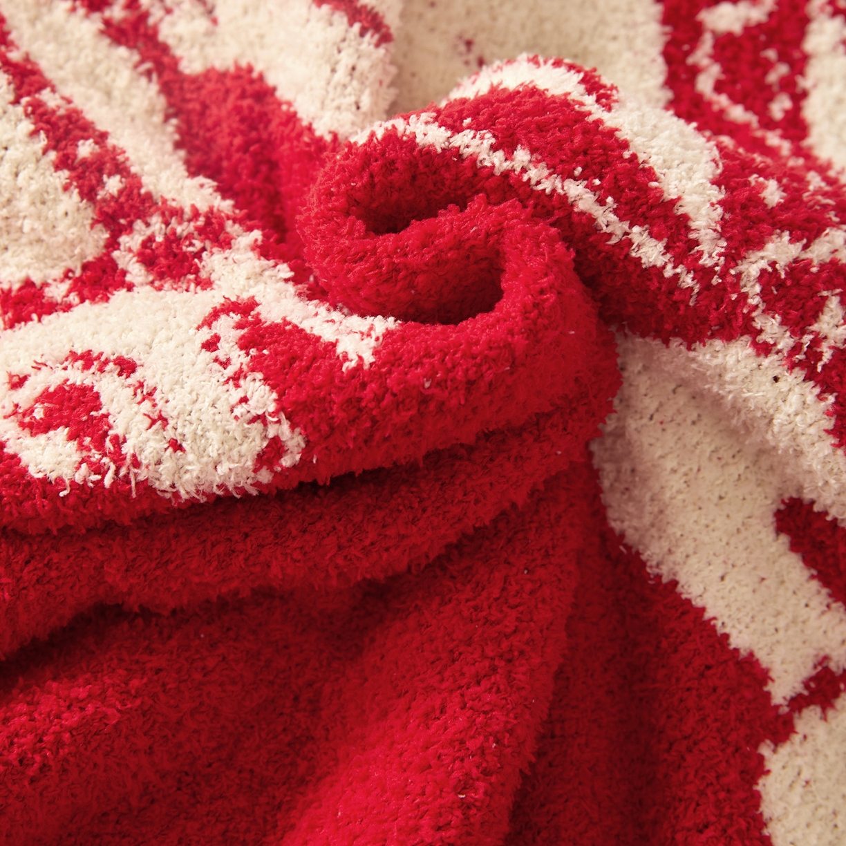 91家纺网 家纺一手货源 找家纺 航途席业 2026新款半边绒毛毯毯子 白骥呈瑞