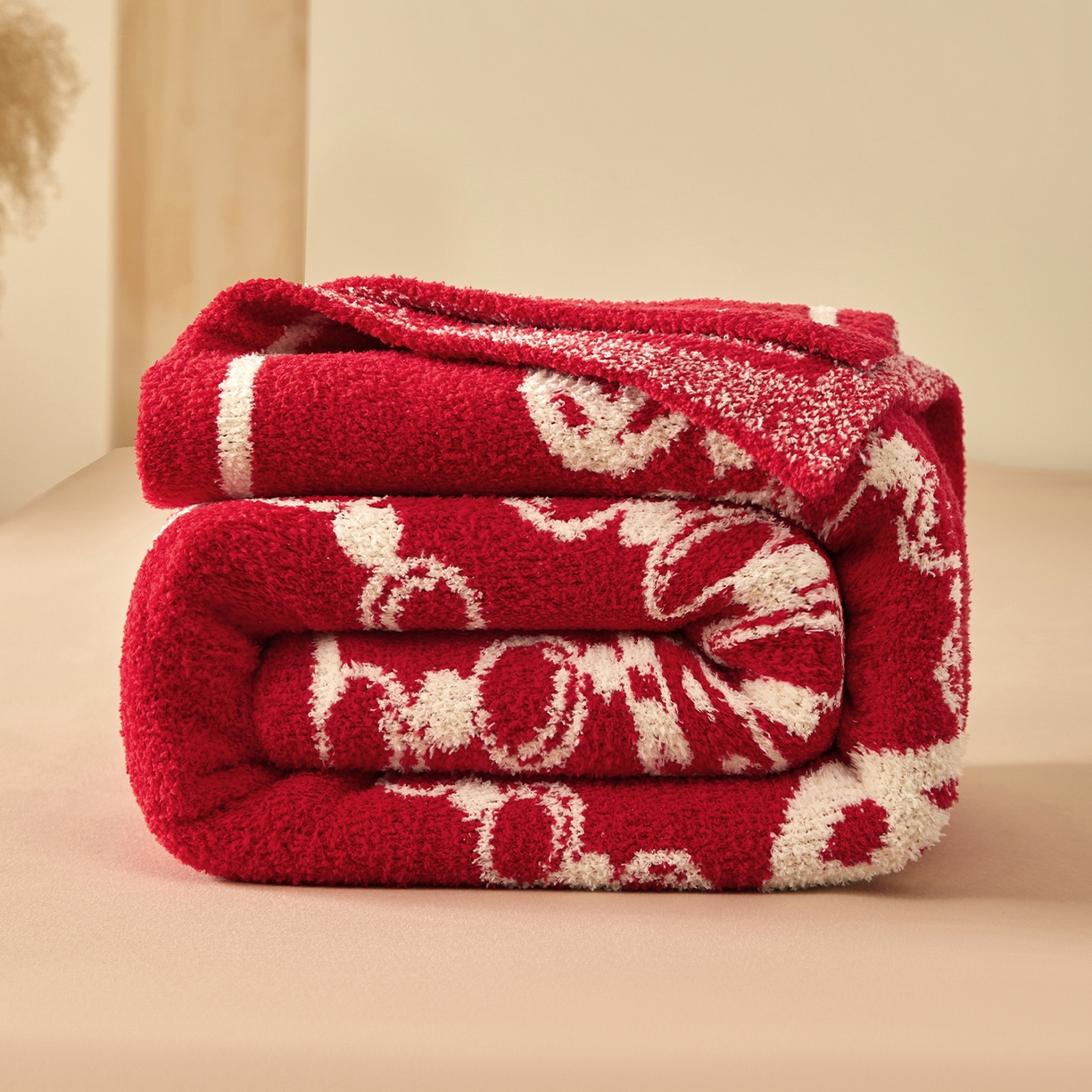 91家纺网 家纺一手货源 找家纺 航途席业 2026新款半边绒毛毯毯子 白骥呈瑞