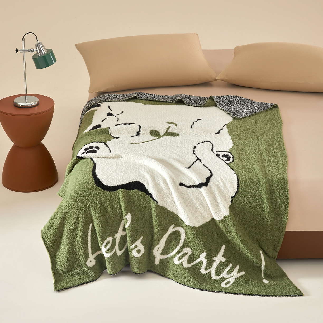 91家纺网 家纺一手货源 找家纺 航途席业 2026新款半边绒毛毯毯子 草坪喵