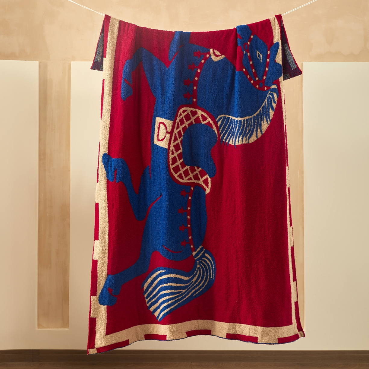 航途席业 2026新款半边绒毛毯毯子 飞马序