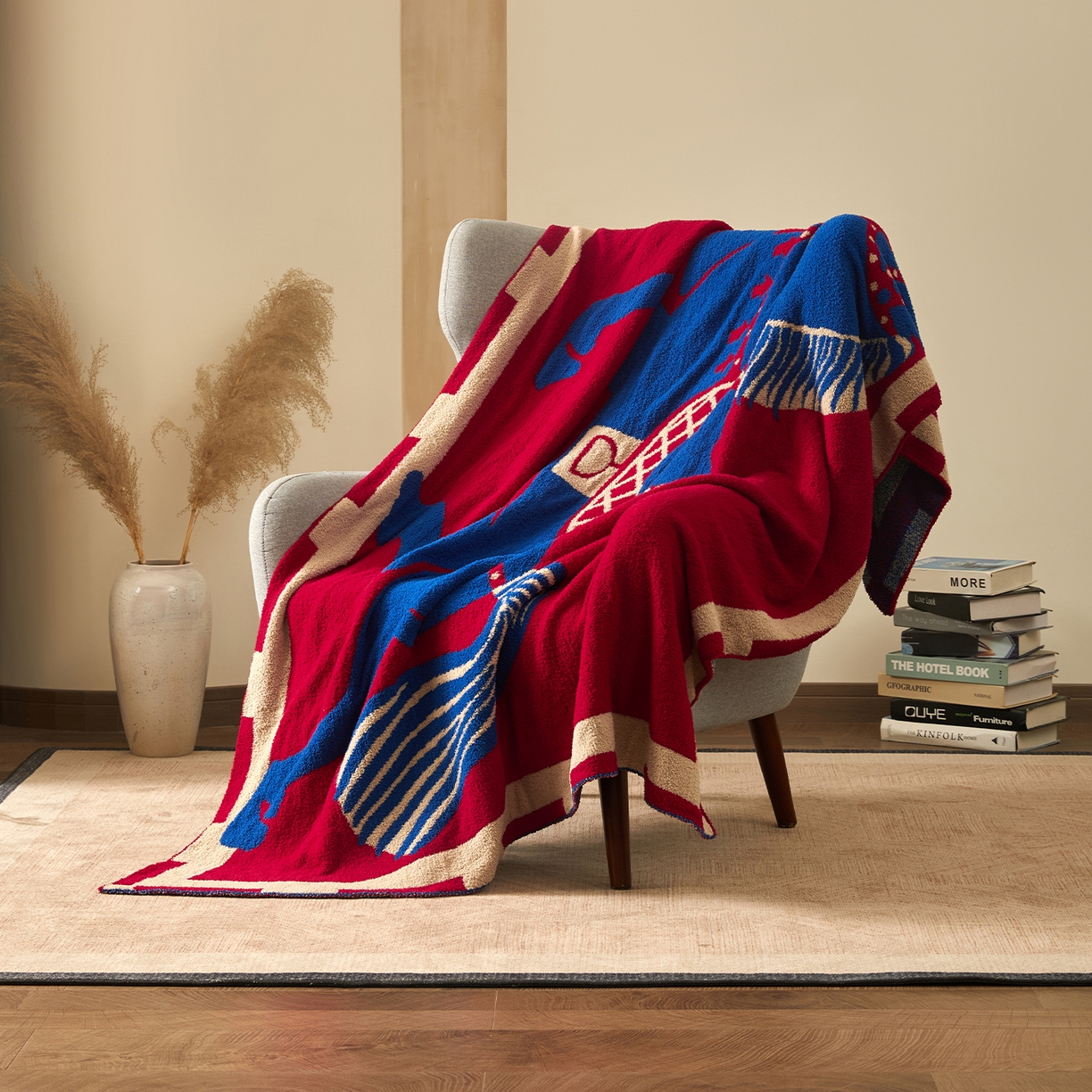 91家纺网 家纺一手货源 找家纺 航途席业 2026新款半边绒毛毯毯子 飞马序